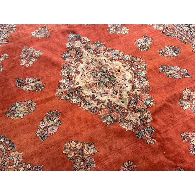 Vintage Sarouk Rug 11'3'' X 14'3'' For Sale - Image 4 of 14