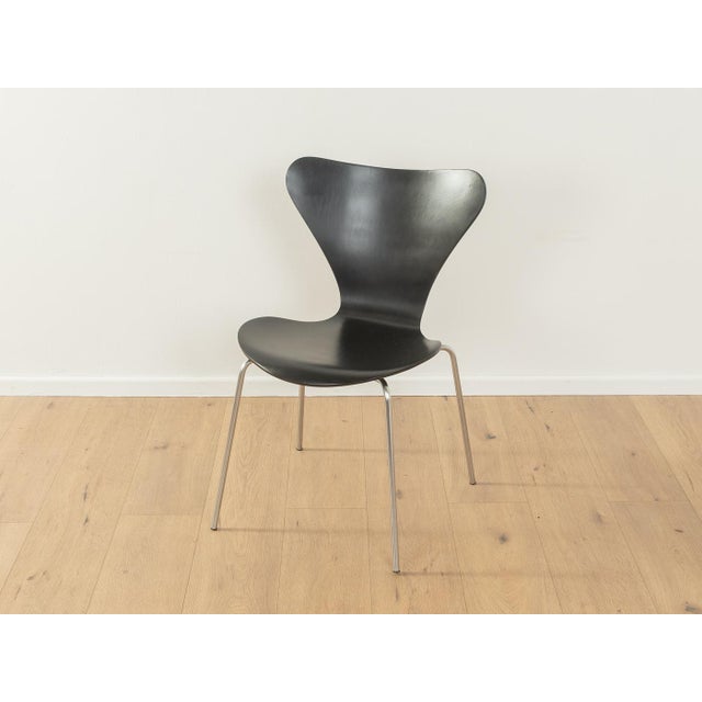 Mid-Century Modern Set of Model 3107 Dining Chairs by Arne Jacobsen for Fritz Hansen, 1950s For Sale - Image 3 of 11