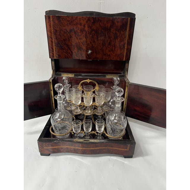 Amtique Boulle Liqueur Cabinet, 1800s For Sale - Image 4 of 17