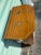 1950s Mid Century Asian Carmel Color With Mother of Pearl Inlay Narrow Console For Sale - Image 5 of 8