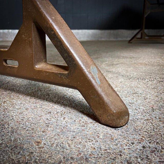 Industrial Dining Table in Beech For Sale - Image 12 of 15