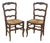 Pair of French Provincial Louis XV Style Oak Side Chairs, Circa 1920. For Sale