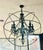1990s Restoration Hardware 48” Orb Chandelier With Custom Luxury Crystal Chandelier – One of a Kind For Sale - Image 5 of 6
