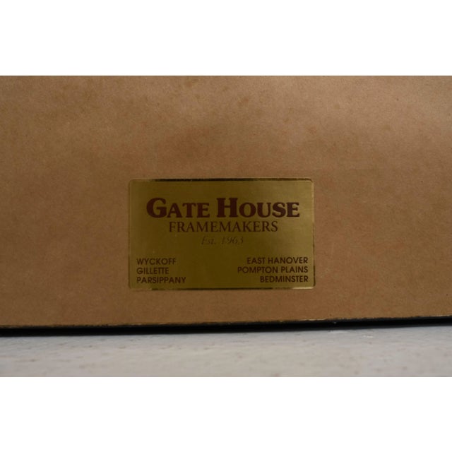 Matted & Framed Colored Print For Sale In Philadelphia - Image 6 of 8