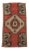 Vintage Wool Mini Rug For Sale