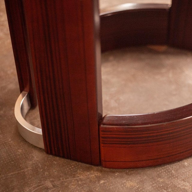 Brutalist Marble and Mahogany Dining Table, 1970s For Sale - Image 12 of 15