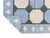 Casa Cosima Not Yet Made - Made To Order Handmade Cotton Rug Vegetable Dyed Sky Blue and Green Tile Pattern Gingham Dhurrie - 6'x9' For Sale - Image 4 of 11