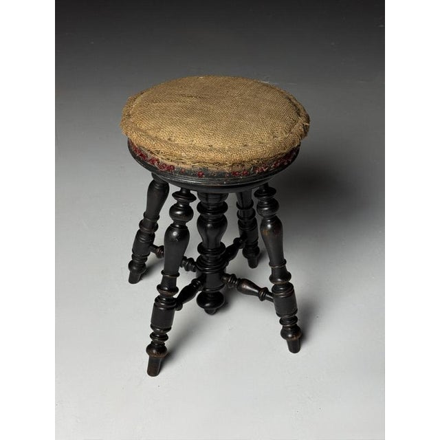 Antique Piano Stool, 1900s For Sale - Image 6 of 14