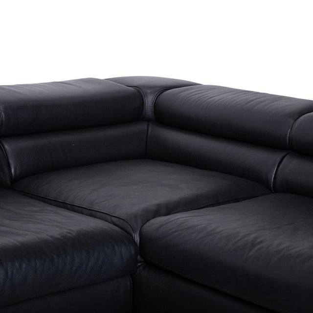 Animal Skin Courage Leather Corner Sofa by Ewald Schillig For Sale - Image 7 of 16