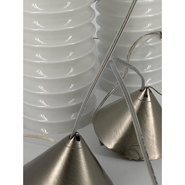 Leucos Pair Vintage Modulo S13 Pendant, Designed by R. Toso, N. Massari & Associati for Leucos, Italy, Design 1992 For Sale - Image 4 of 6