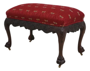 Baker Stately Homes Georgian Mahogany Ottoman