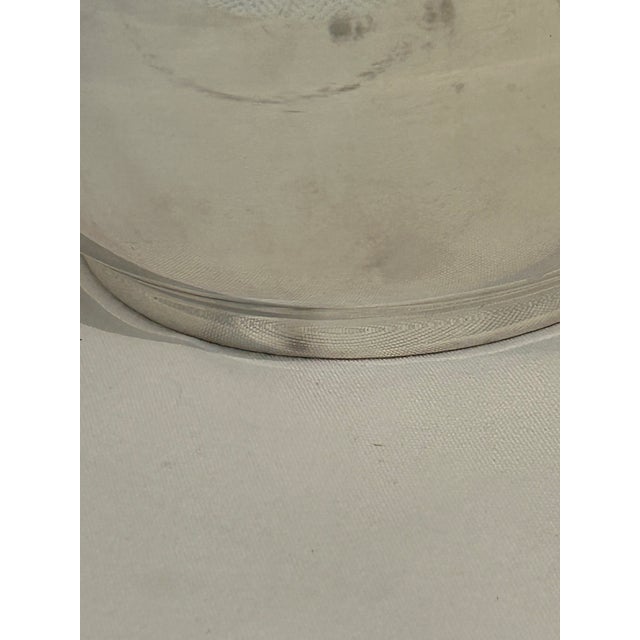 Vintage 1970’s Sheridan Taunton Attributed Silverplate Ice Bucket With Milk Glass Liner For Sale - Image 11 of 12