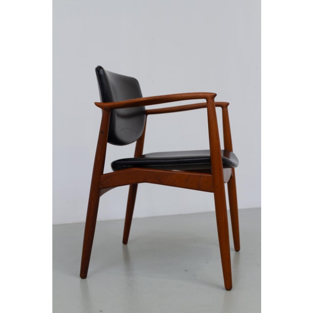 Danish Teak Captains Chair by Erik Buch for Ørum, 1960s For Sale - Image 10 of 18