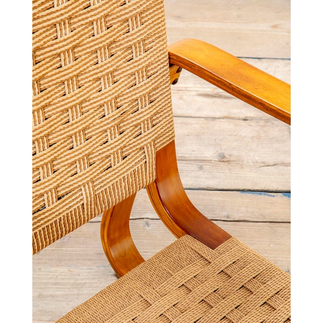 Mid-Century Modern Set of Mod. Lamellar Armchairs, 1940s For Sale - Image 3 of 8