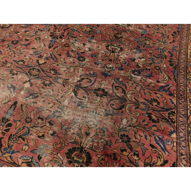 1920s Vintage Distressed Persian Rug For Sale - Image 4 of 13