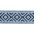 Sample - Schumacher Larson Handwoven Tape Trim In Indigo For Sale