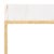 Spritely Home Tauri Metal Square Accent Table in Brass with White Marble Top For Sale - Image 4 of 7