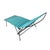 Mid-Century Iron Outdoor/Patio Chaise Lounge W/ Teal Cord, 6 Available For Sale - Image 4 of 9