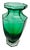 Vibrant Emerald Green Octagon Vase | 1990s Italian 24% Lead Crystal | Royal Gallery Statement Decor For Sale - Image 10 of 13