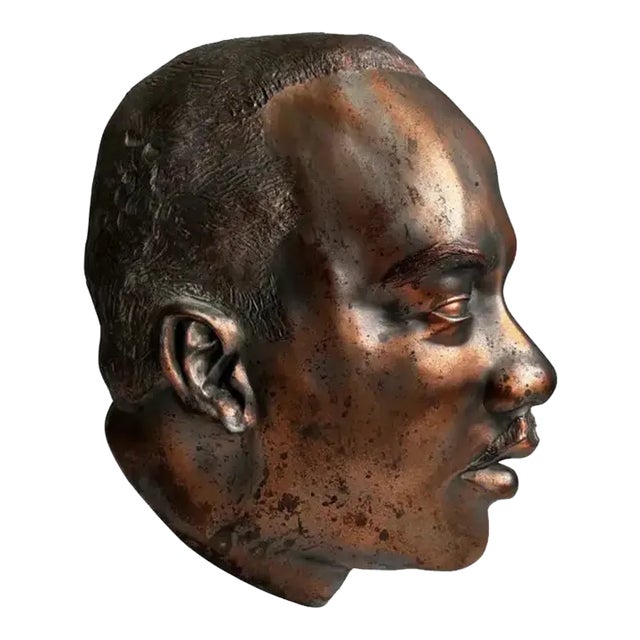 Vintage Martin Luther King Jr. Cast Metal Plaque For Sale