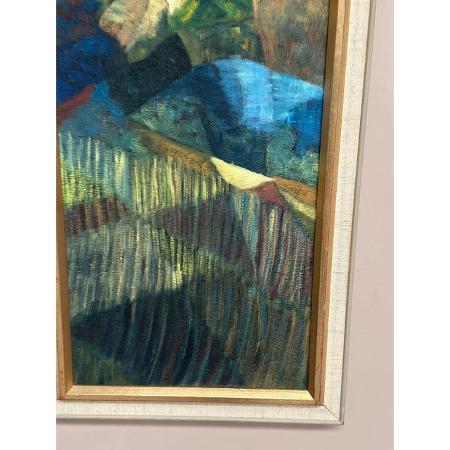 Kjell Lindberg, Cubist Landscape, 1950s, Oil on Canvas, Framed For Sale - Image 14 of 18