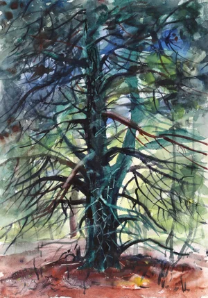 Eve Nethercott, Tree (P5.61), Watercolor on Paper