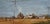 Country Road by Clyde Steadman | Oil Painting of a rural landscape with buildings and a road For Sale