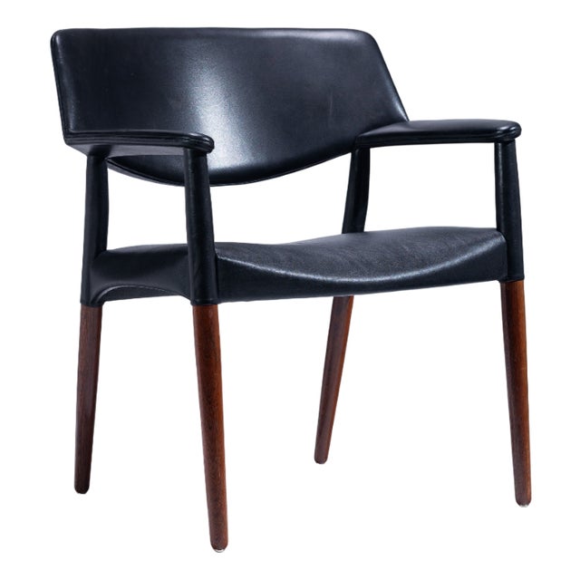 Mid-Century Armchair by Ejnar Larsen & Aksel Bender Madsen for Willy Beck For Sale