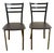 Modern Black Chairs, Set of 2 For Sale