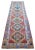 Hand-Knotted Kurdish Runner Rug . Tribal Colorful Runner Rug - 3′3″ × 11′4″ For Sale - Image 6 of 12