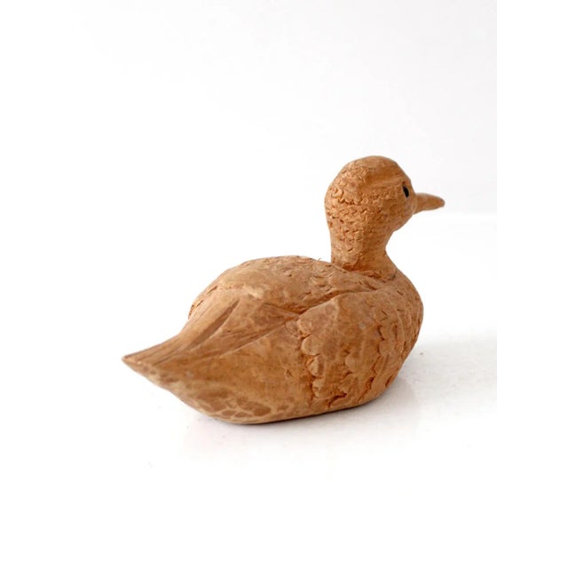 Cabin Vintage Hand-Carved Wooden Duck For Sale - Image 3 of 11