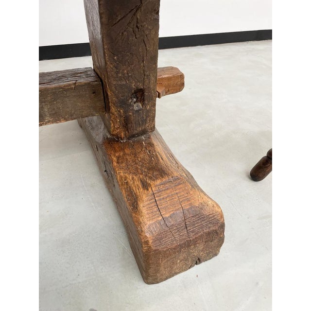Oak Monastery Farm Table, 1900s For Sale - Image 16 of 18