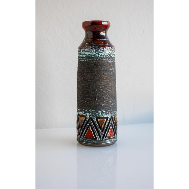 Mid-Century Modern Large Scandinavian Art Pottery Vase in Ceramic from Tilgmans, Sweden For Sale - Image 6 of 9