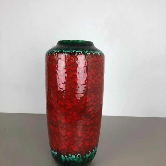 Vintage Fat Lava 517-45 Floor Vase from Scheurich, 1970s For Sale - Image 11 of 16