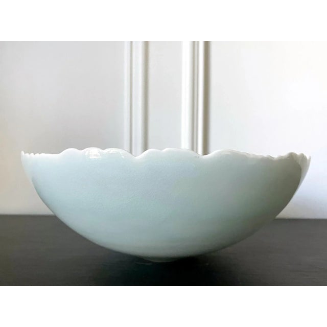 Japanese Contemporary Celadon Ceramic Bowl by Ono Kotaro For Sale - Image 10 of 13