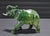 Large Carved Serpentine “New Jade” Elephant Sculpture — Hollywood Regency Palm Beach Estate Object For Sale - Image 4 of 7