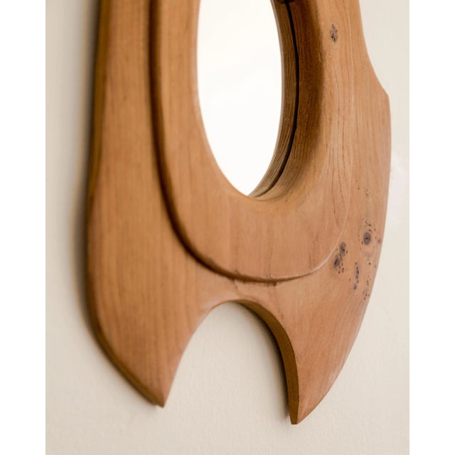 Abstract 1960s Mod Biomorphic Shaped Mirror For Sale - Image 3 of 6