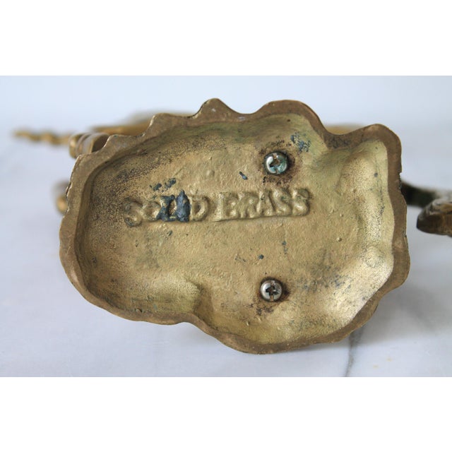 Vintage Solid Brass Unicorn Figure For Sale - Image 12 of 12