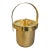 1970s Mid-Century Modern Gilded Metal Italian Ice Bucket For Sale