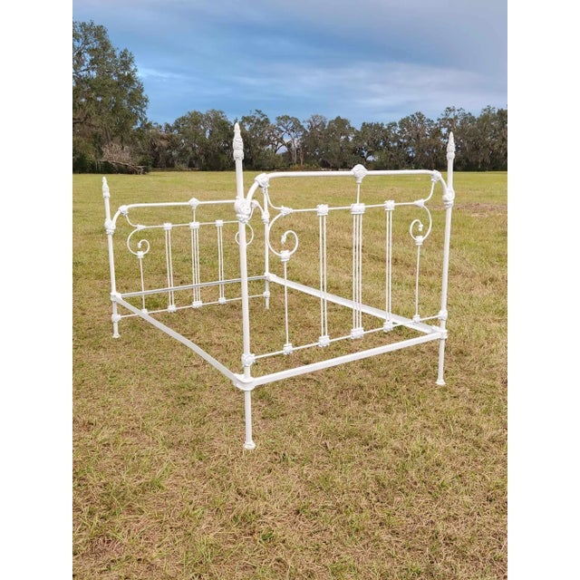 Early 19th Century Antique Cast Iron Double Bed Frame Chairish