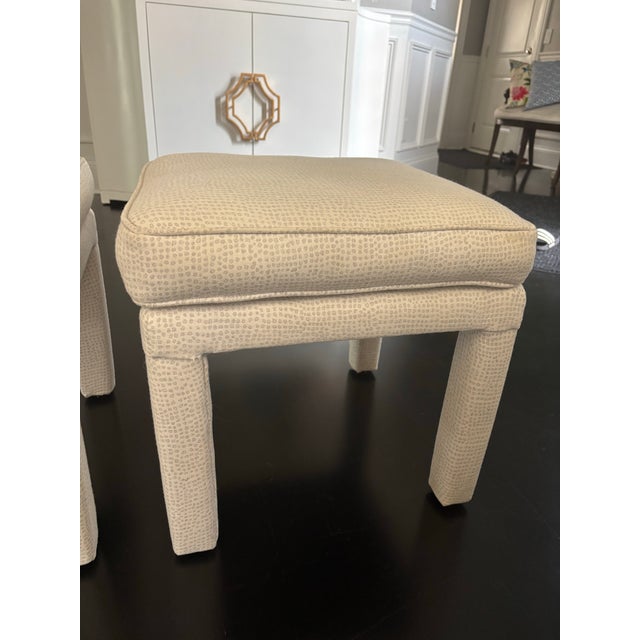 Pair of Re-Upholstered Vintage Ottomans For Sale In Chicago - Image 6 of 6