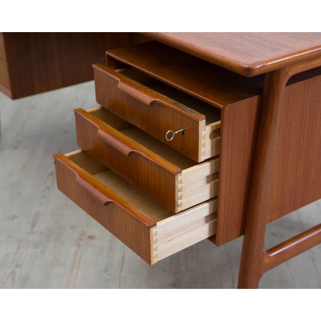 Danish Teak Model 75 Desk from Omann Jun, 1960s For Sale - Image 14 of 18