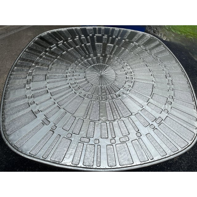 Authentic Jonathan Adler "Talitha" collection starburst spot accent end table. This rare, sculptural piece features heavy...