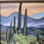 1970s VTG Desert Framed Landscape Painting Signed Original Saguero Cacti 10 X 14 Horse For Sale - Image 5 of 16