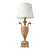 Fine Antique Italian Neoclassical Giltwood & Faux Hand Painted Marble Carved Urn Table Lamp For Sale