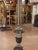 Mid-19th Century Italian Carved Polychrome Wood Floor Lamp With Scroll Base For Sale - Image 4 of 10