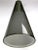 Elegant design, probably Swedish. Outer grey glass cone surrounds interior white cone form shade, This double shaded...