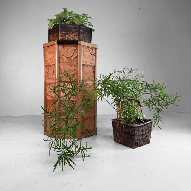 Japanese Wooden Plant Stand, 1996 For Sale - Image 10 of 18