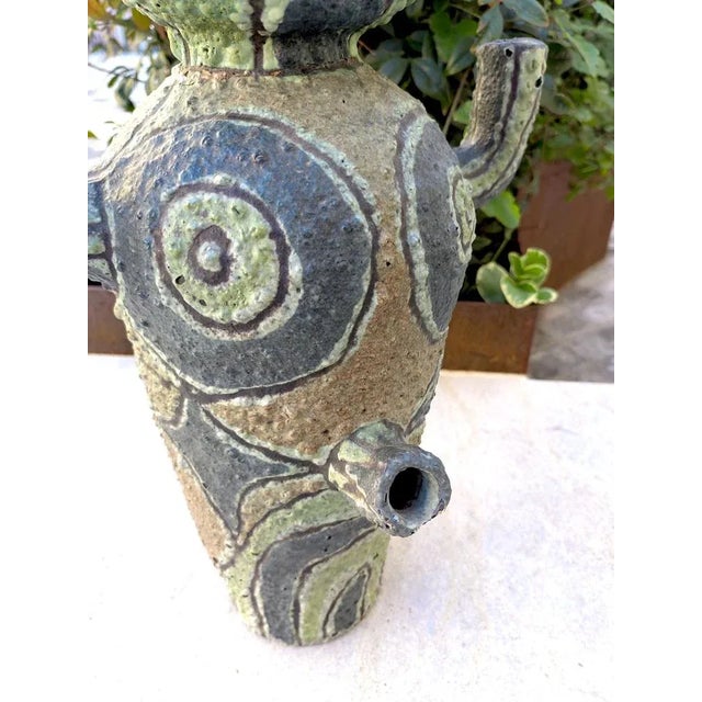 Green Pre-Columbian Vase attributed to Bruno Munari, 1960s For Sale - Image 8 of 10