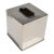 1970s Bohemian Handmade Polished Stainless Steel Over Brass Tissue Box Cover India For Sale